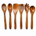 Natural Wood Kitchen Utensil Set – 6 Piece Collection