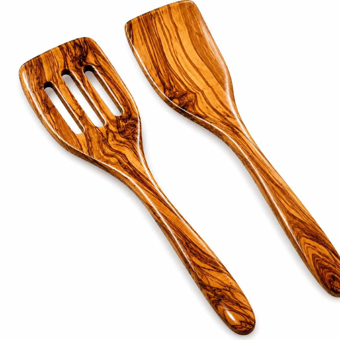 Natural Wood Kitchen Utensil Set – 6 Piece Collection