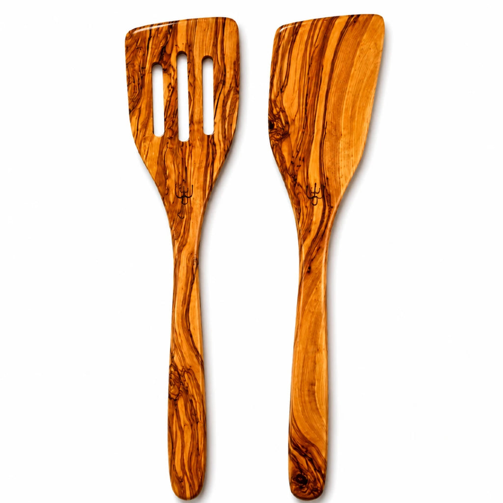 Natural Wood Kitchen Utensil Set – 6 Piece Collection