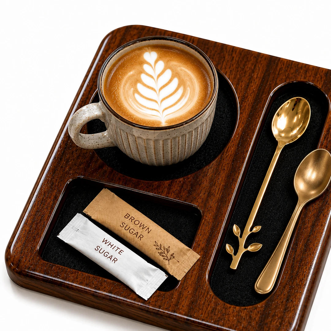 Sheesham Wood Serving Tray for Coffee & Tea