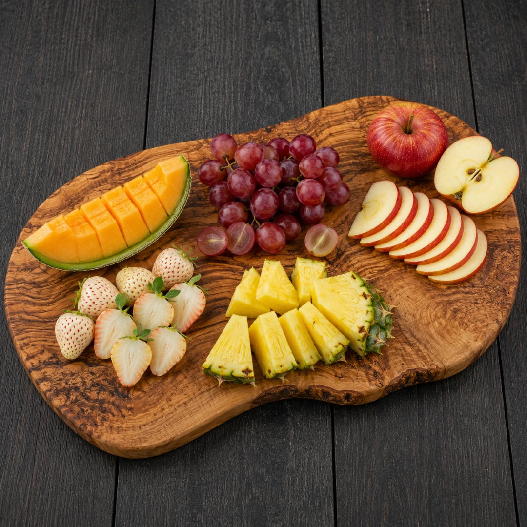 Premium Handmade Olive Wood Cutting Board for Kitchen