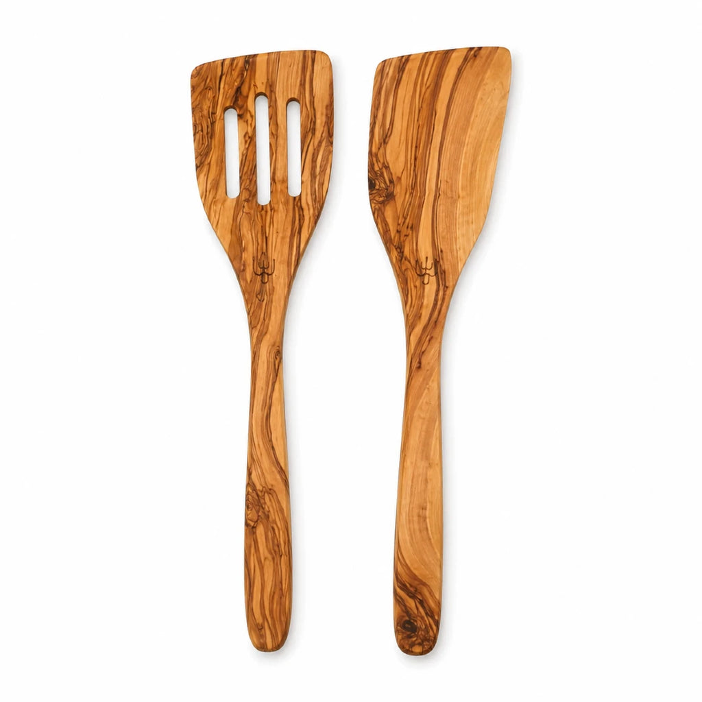 Natural Olive Wood Kitchen Utensil Set – 6 Piece Collection