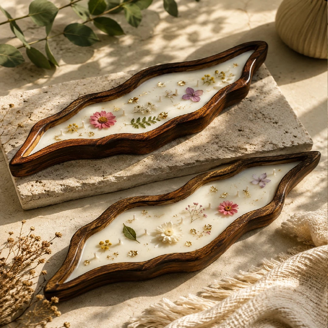 Decor Wood Candle