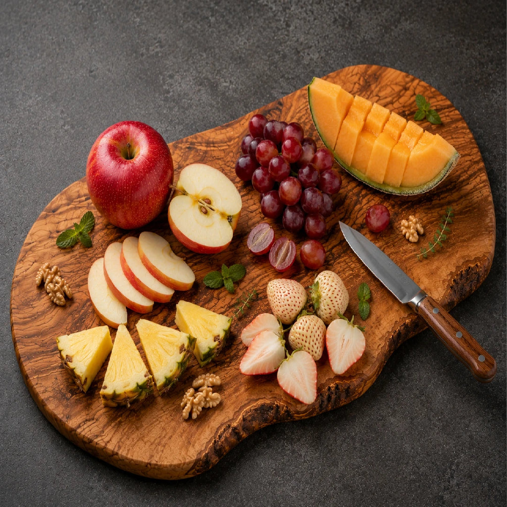 Premium Handmade Olive Wood Cutting Board for Kitchen